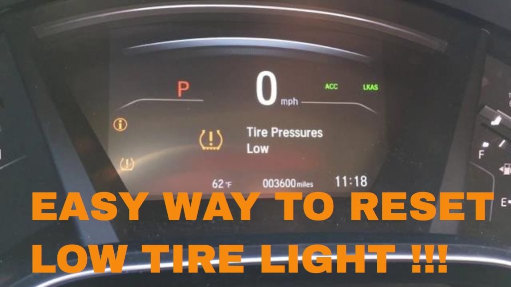 How to Reset Tire Pressure Light Honda Crv