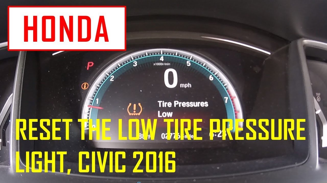 How To Reset Mpg On Honda Civic How to Reset Tire Pressure Light Honda Civic - Mr. Tire Rack