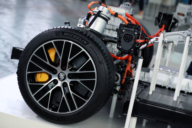 tire sit beside the rear electric motor