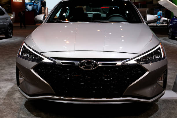 Silver color new Hyundai Elantra