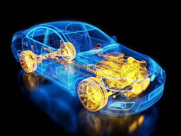 Car and chassis Blueprint