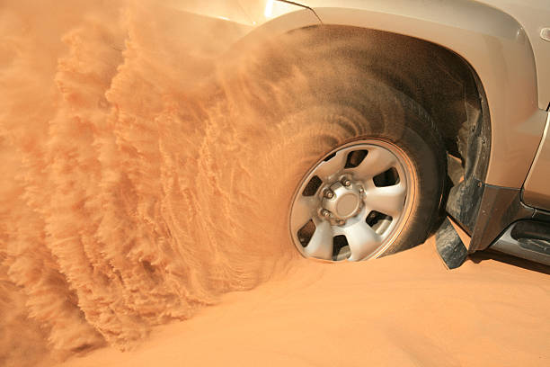 tire in sand