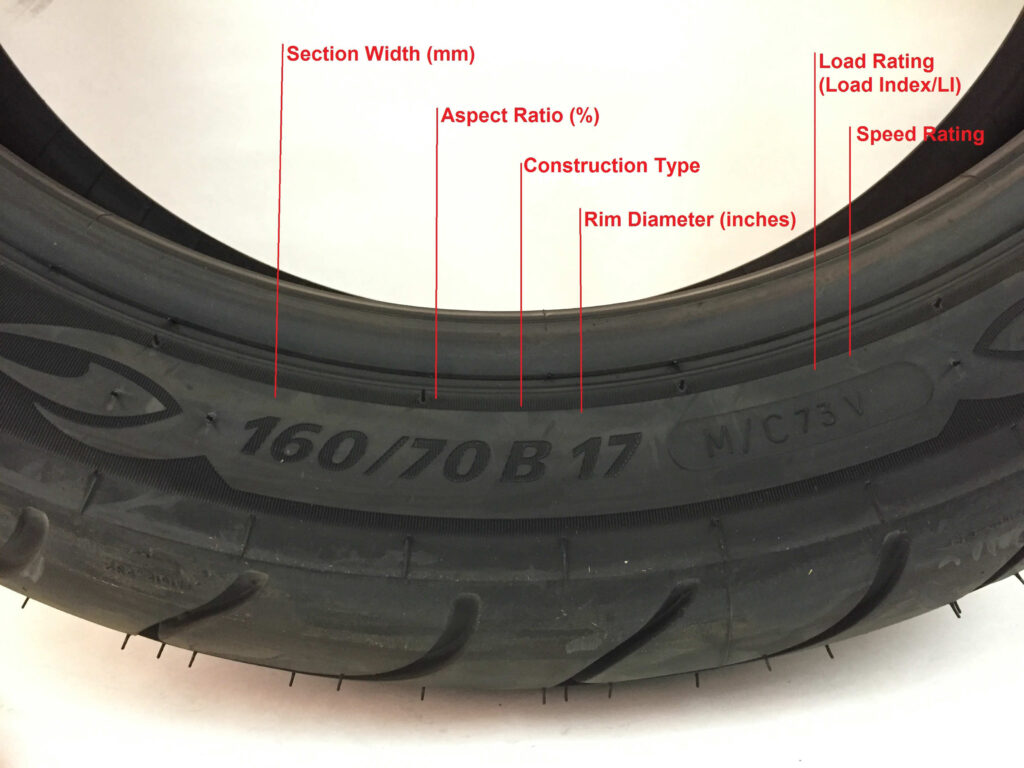 How to Read Motorcycle Tire Size