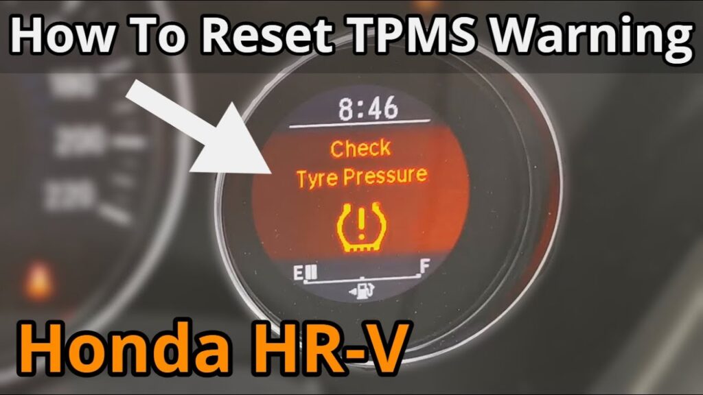 How to Reset Tire Pressure Light Honda Hrv