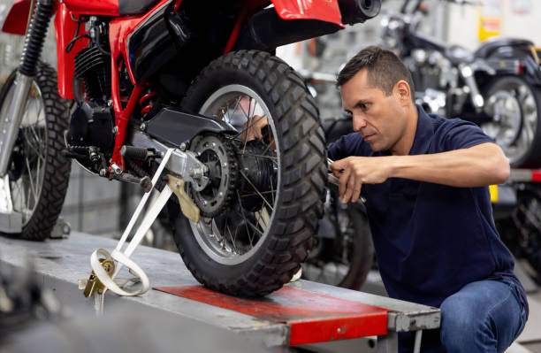 motorcycle tire setup